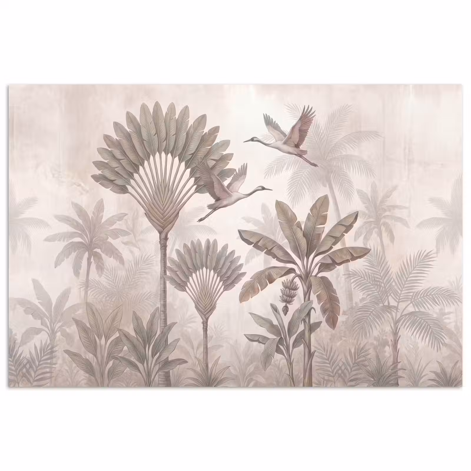 Poster - Vogel - Tropisch - Jungle - Natuur - Beige — 1