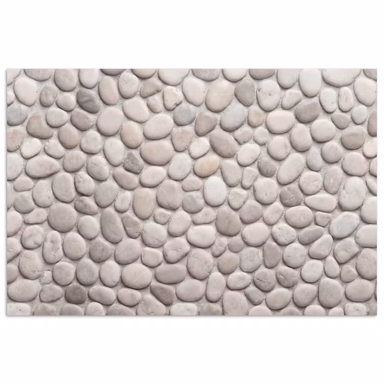 Poster - Steen - Kiezel - Natuur - Minimalistisch - Beige — 1
