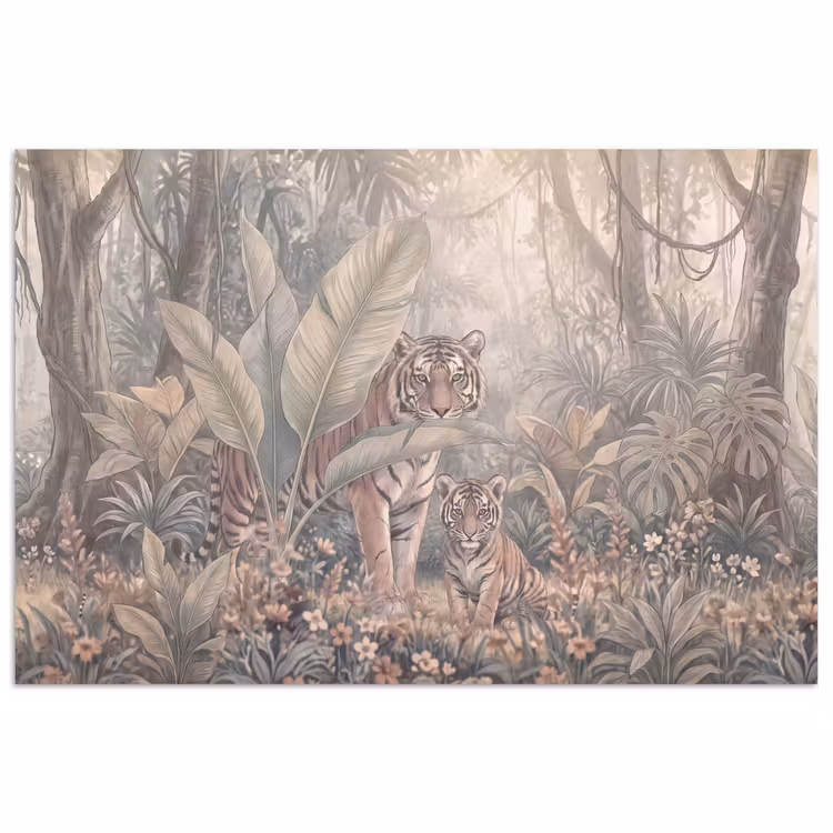 Poster - Tijger - Welp - Jungle - Illustratie - Dieren — 1