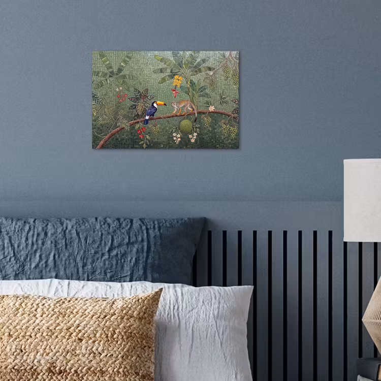 Poster - Vogel - Dier - Jungle - Mozaïek - Natuur — 3