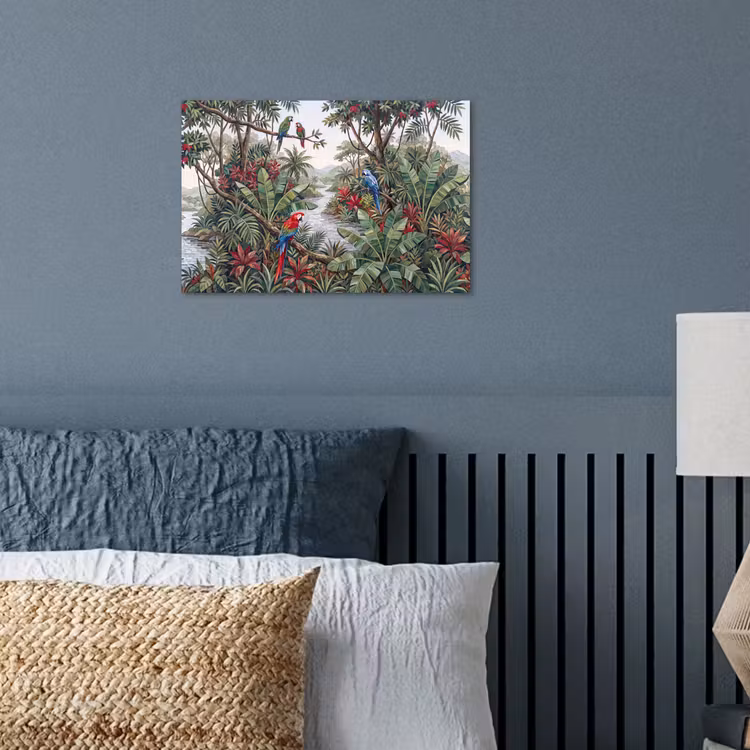 Poster - Vogel - Jungle - Natuur - Mozaïek - Groen — 3