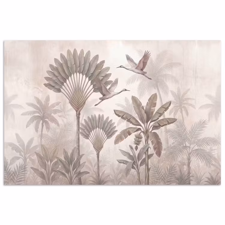 Poster - Vogel - Tropisch - Jungle - Natuur - Beige — 1