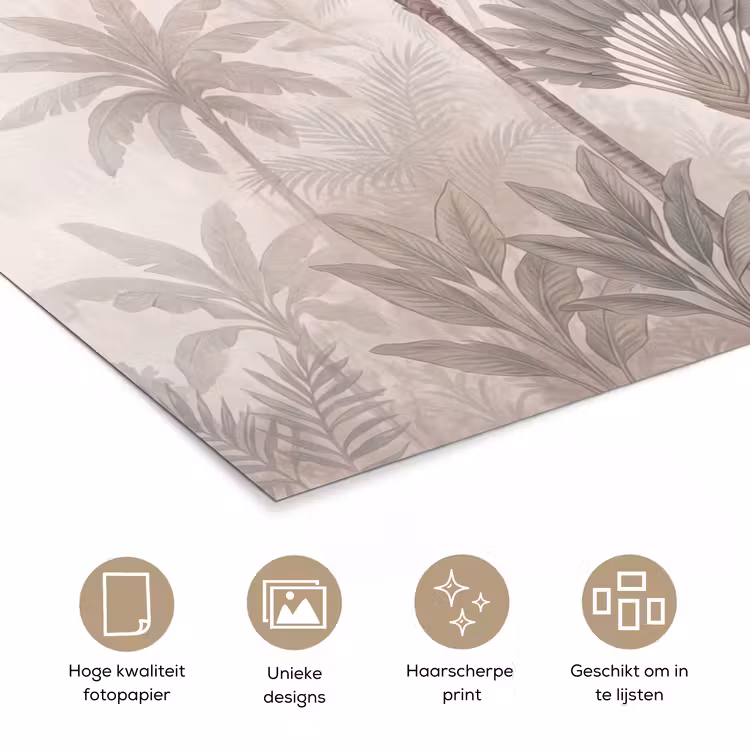 Poster - Vogel - Tropisch - Jungle - Natuur - Beige — 5