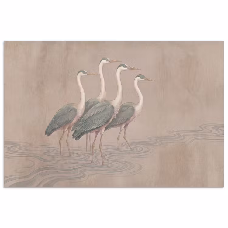 Poster - Vogel - Water - Natuur - Vintage — 1