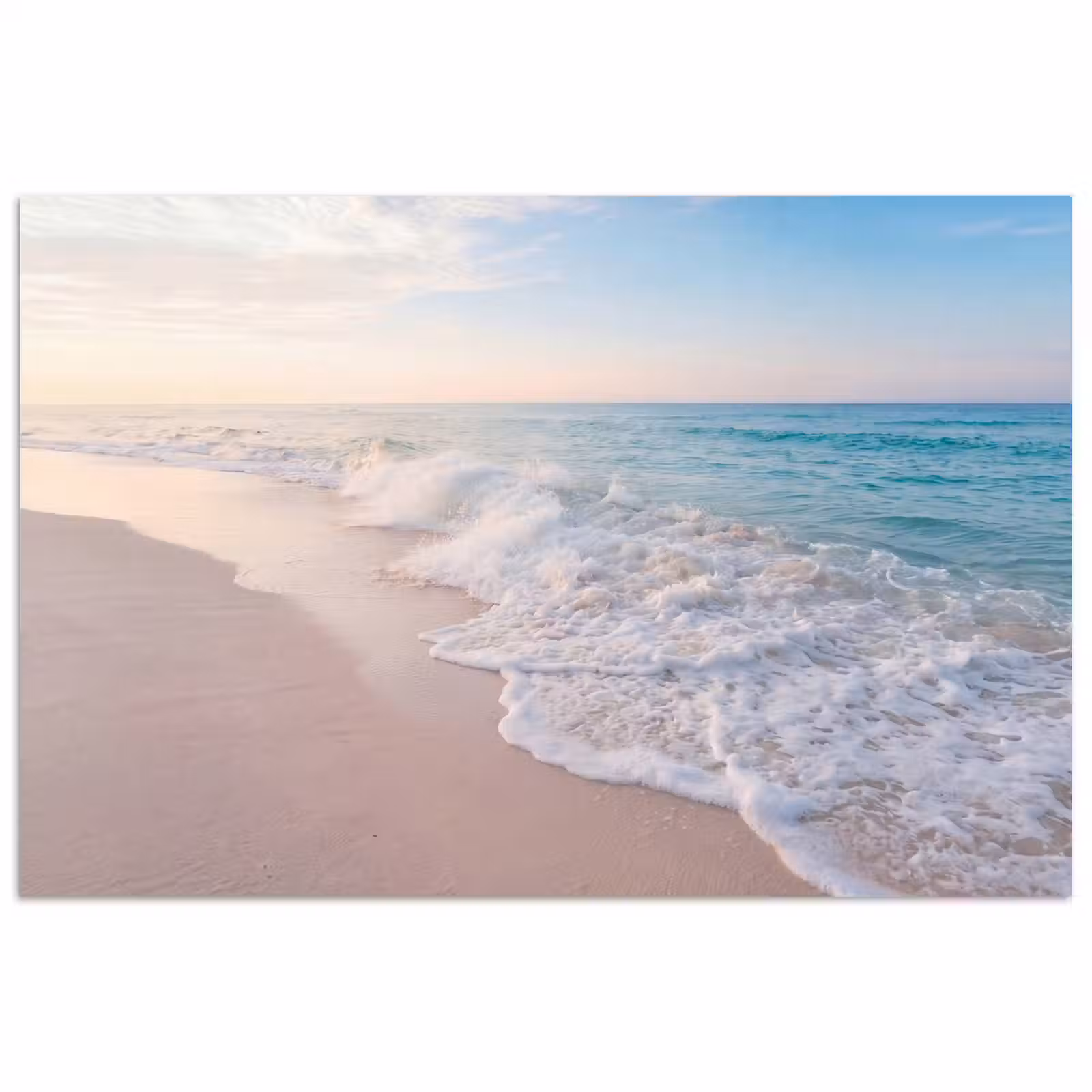 Poster - Zee - Golven - Strand - Natuur - Wit — 1
