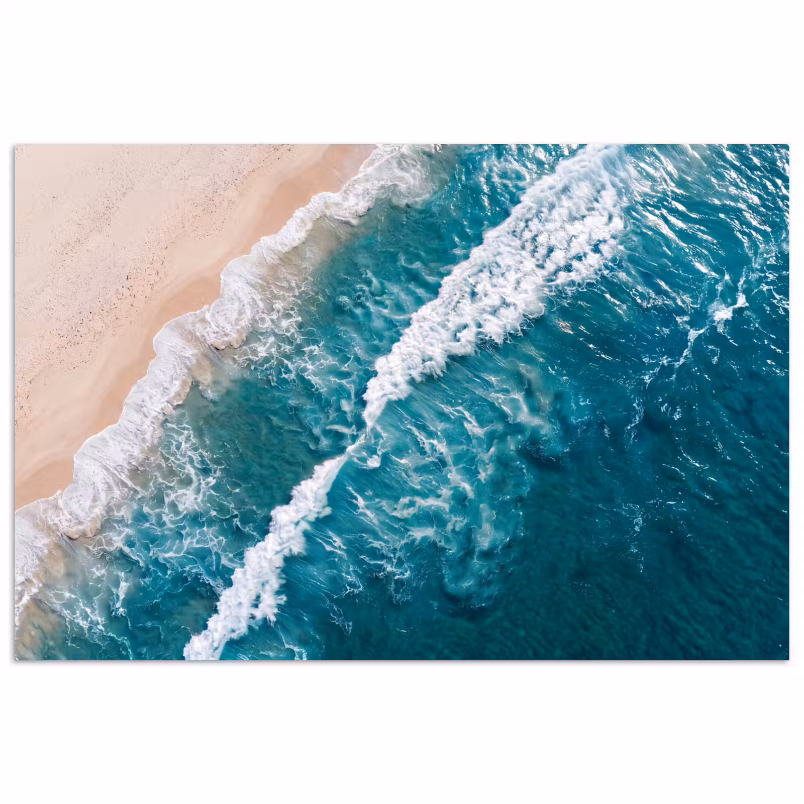 Poster - Zee - Strand - Golven - Natuur - Blauw — 1