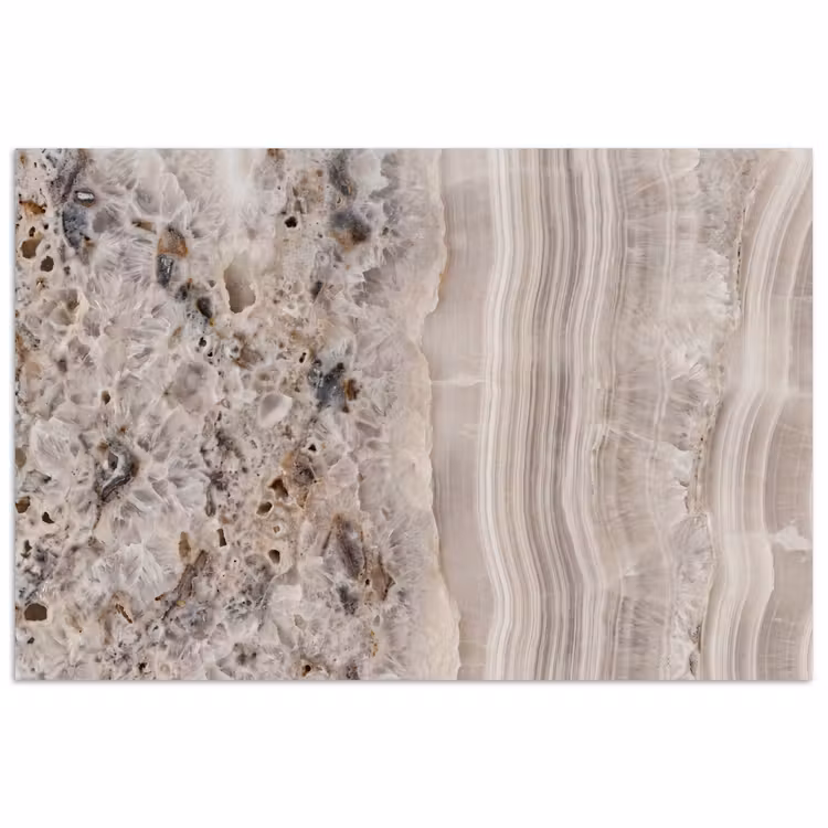 Poster - Steen - Textuur - Abstract - Beige - Wit — 1