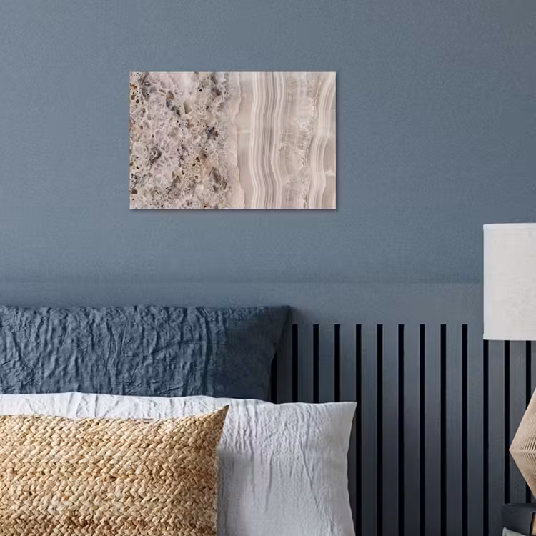 Poster - Steen - Textuur - Abstract - Beige - Wit — 3