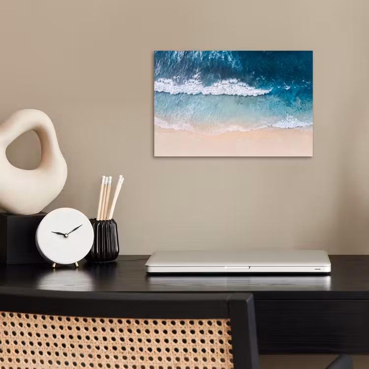 Poster - Strand - Zee - Golven - Natuur - Blauw — 2