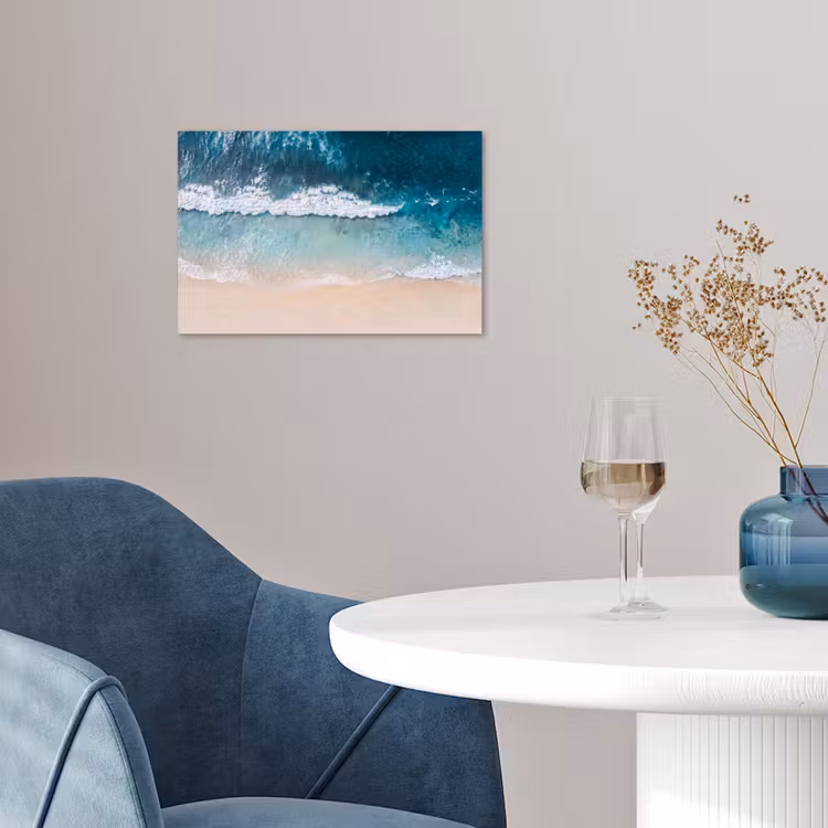 Poster - Strand - Zee - Golven - Natuur - Blauw — 4