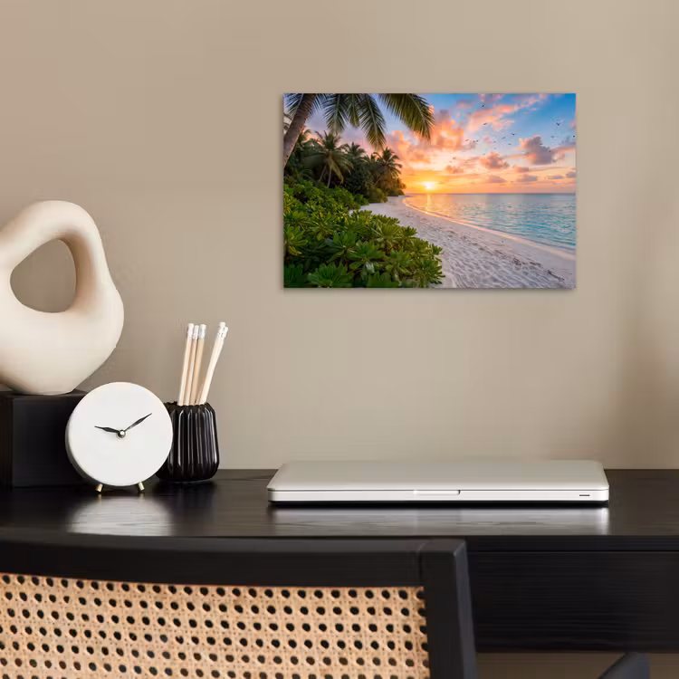 Poster - Strand - Zonsondergang - Palmbomen - Tropisch - Natuur — 2