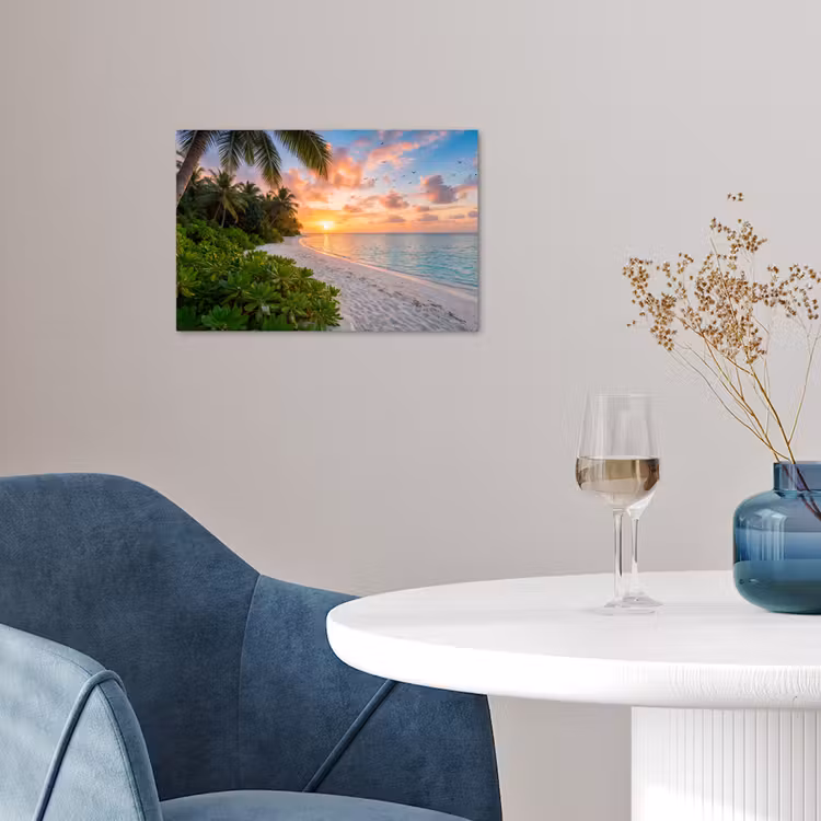 Poster - Strand - Zonsondergang - Palmbomen - Tropisch - Natuur — 4