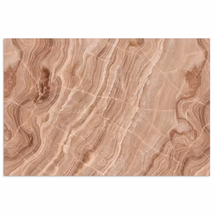 Poster - Textuur - Golvend - Abstract - Warm - Bruin — 1