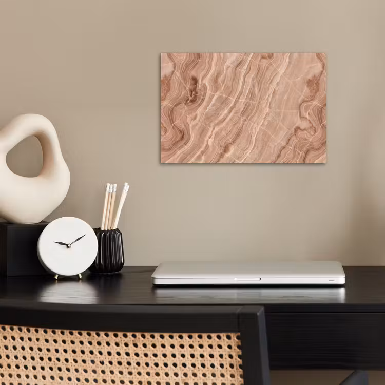 Poster - Textuur - Golvend - Abstract - Warm - Bruin — 2