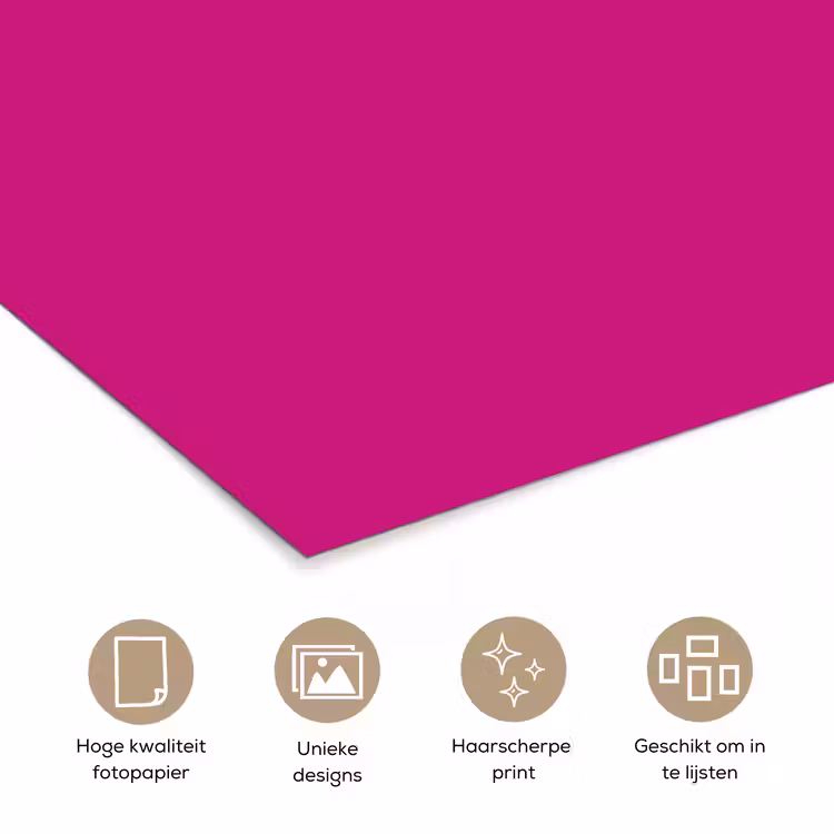 Poster - Velvet - Magenta - Roze — 5
