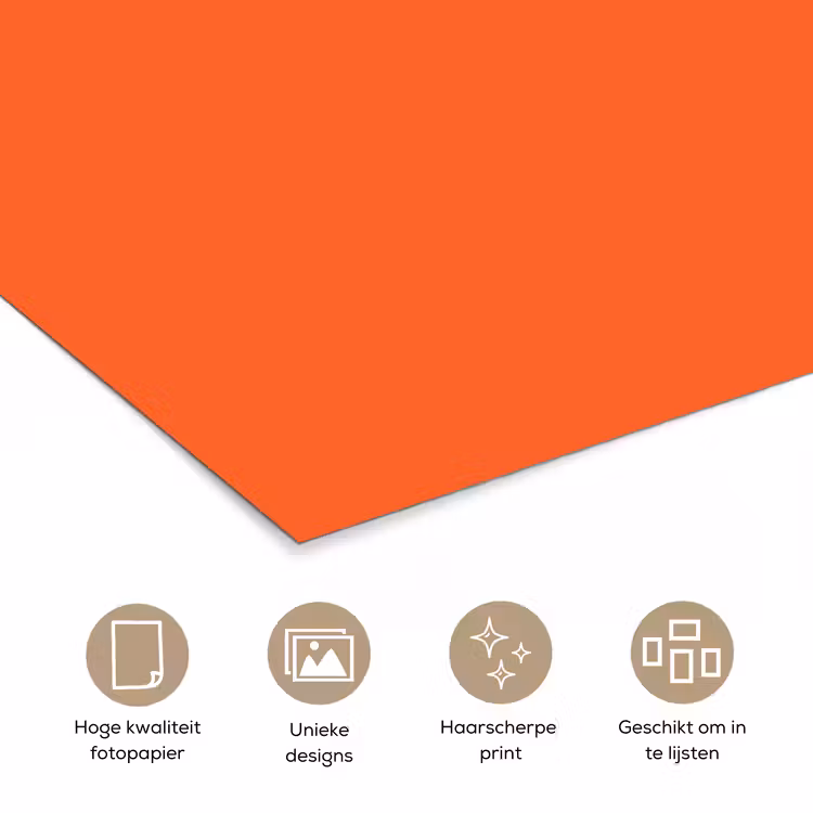 Poster - Vivid - Amber - Oranje — 5