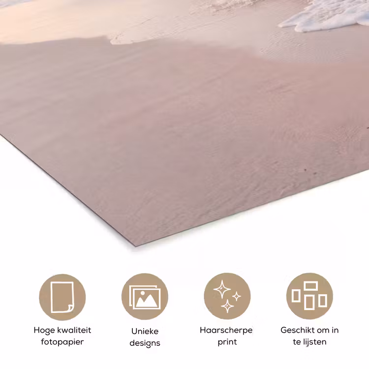 Poster - Zee - Golven - Strand - Natuur - Wit — 5