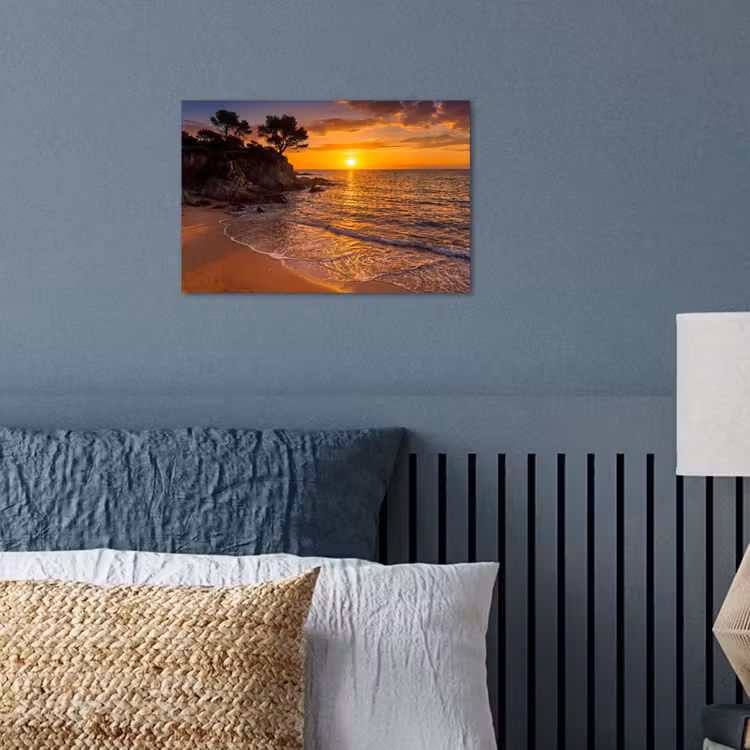 Poster - Zee - Kust - Zonsondergang - Natuur - Oranje — 3
