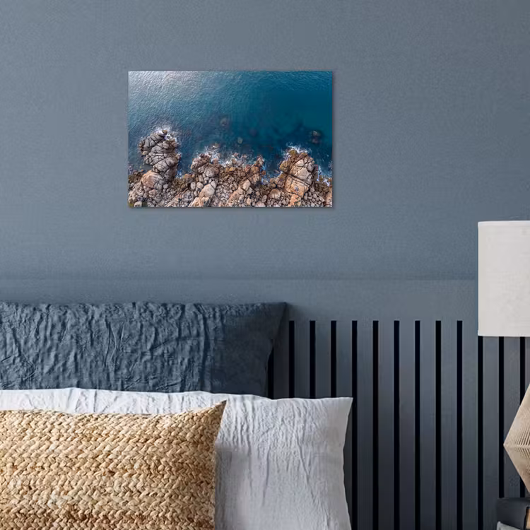 Poster - Zee - Kustlijn - Natuur - Abstract - Blauw — 3