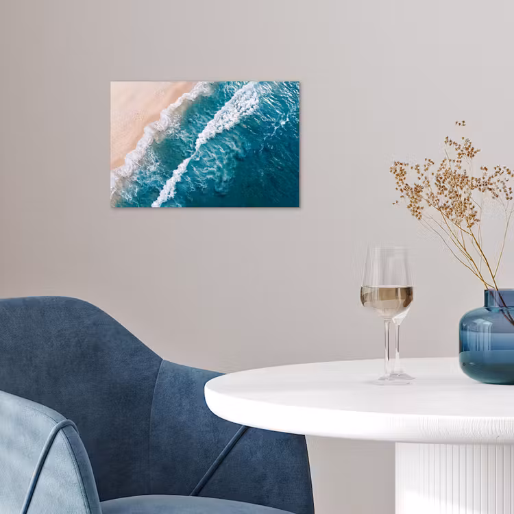 Poster - Zee - Strand - Golven - Natuur - Blauw — 4