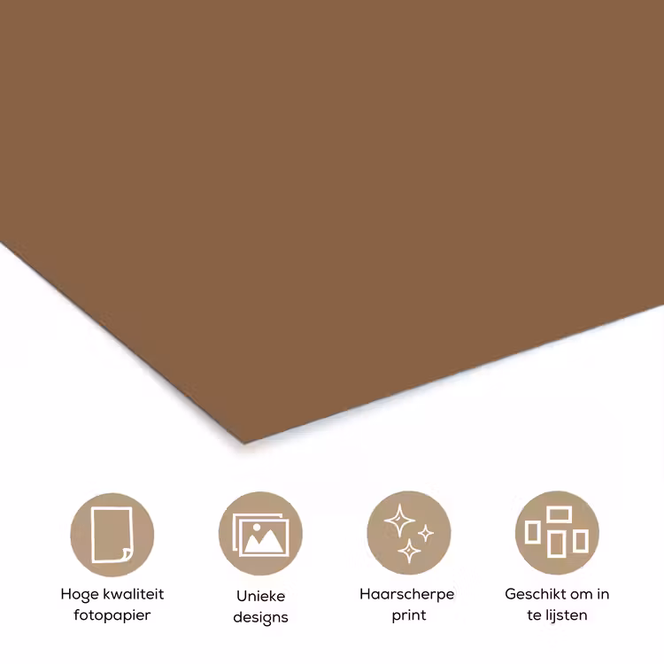 Poster - Soft - Walnut - Bruin — 5