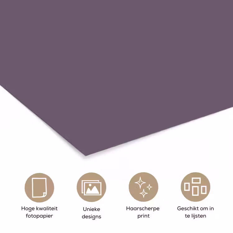 Poster - Velvet - Aubergine - Paars — 5