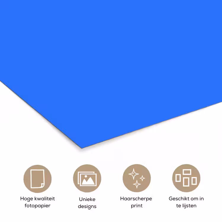 Poster - Vivid - Cobalt - Blauw — 5