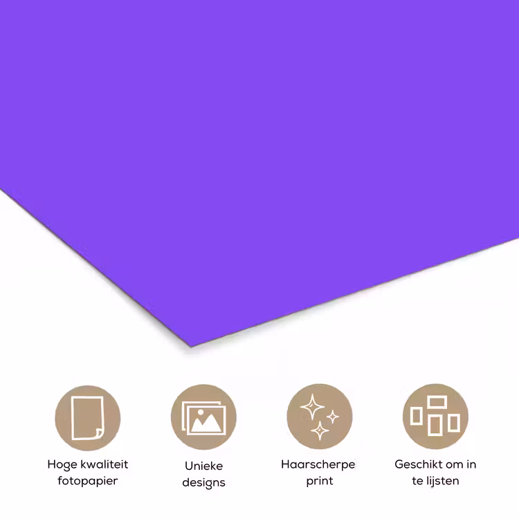 Poster - Vivid - Violet - Paars — 5