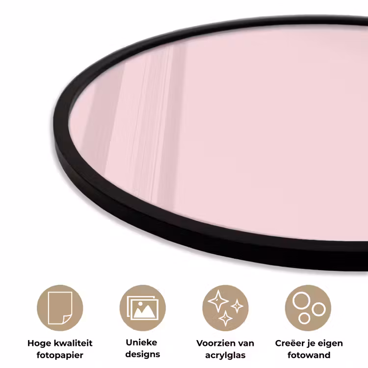 Ronde fotolijst - Blush - Pink - Roze — 5