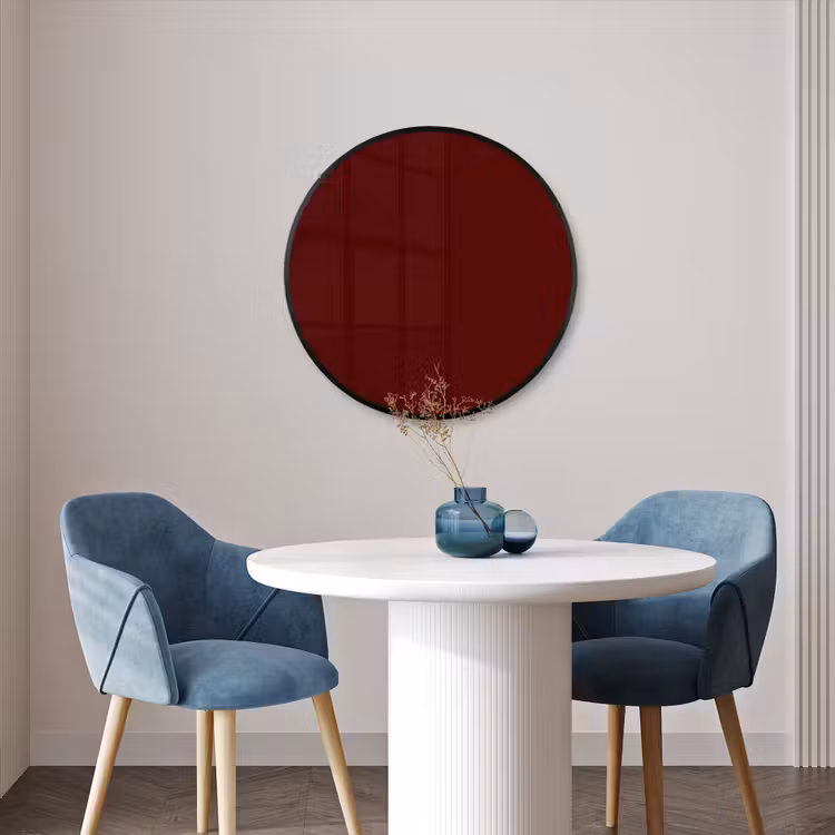Ronde fotolijst - Burnt - Mahogany - Rood — 3