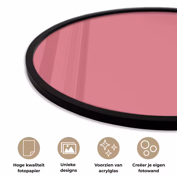 Ronde fotolijst - Crimson - Rose - Roze — 5