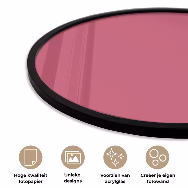 Ronde fotolijst - Deep - Berry - Rood — 5
