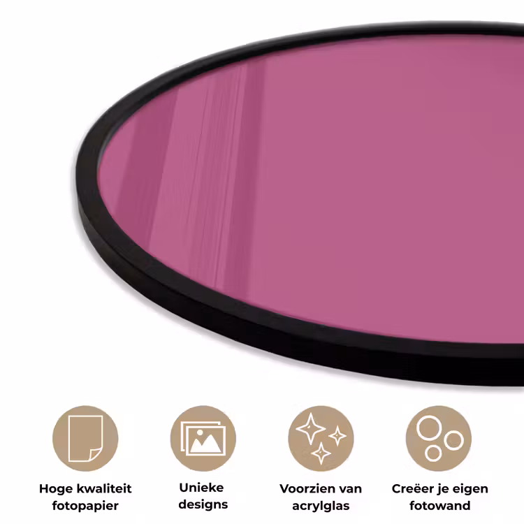 Ronde fotolijst - Deep - Magenta - Paars — 5