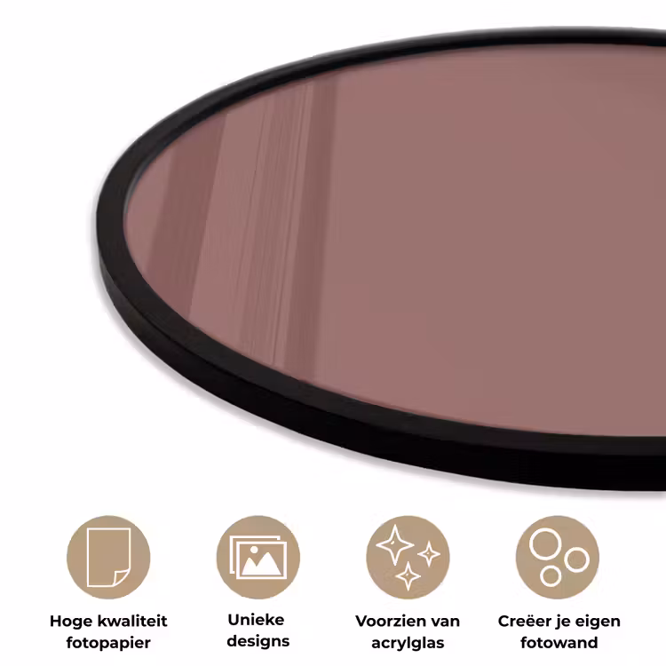 Ronde fotolijst - Muted - Raisin - Rood — 5