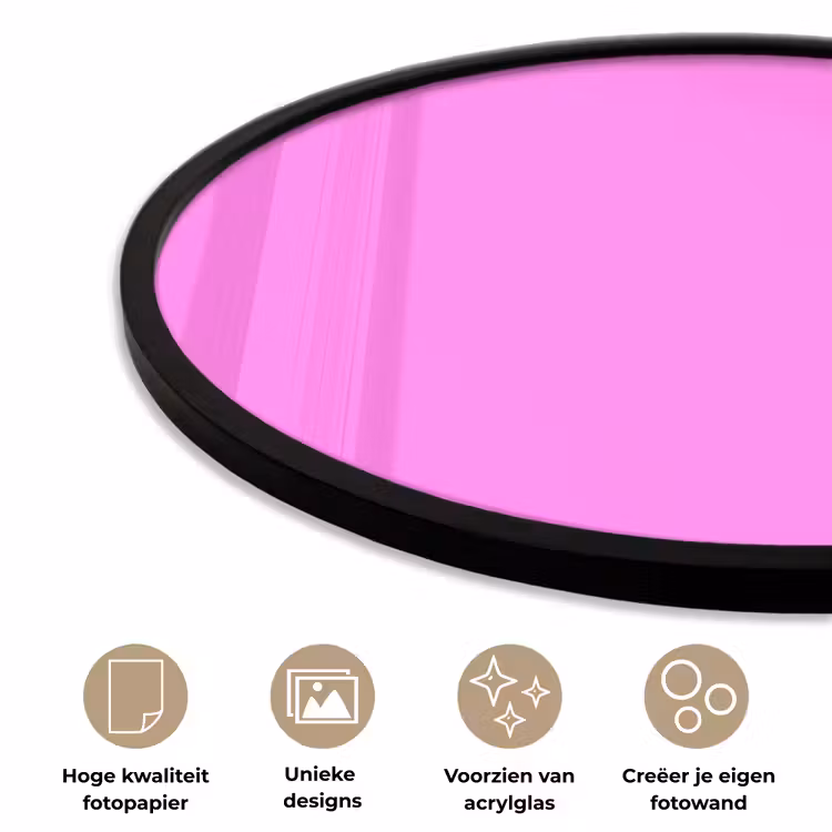 Ronde fotolijst - Bright - Orchid - Roze — 5