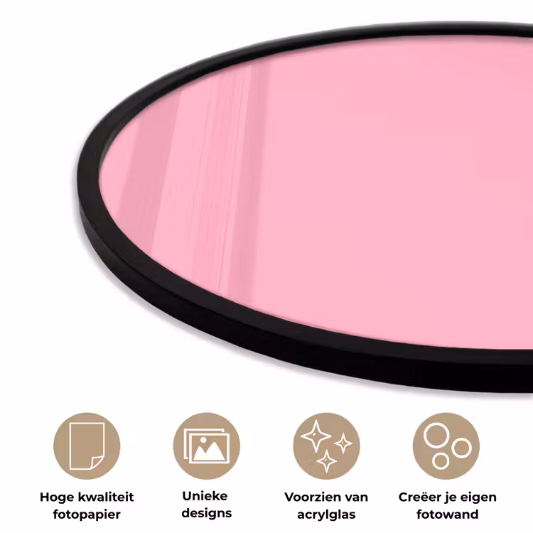 Ronde fotolijst - Bubblegum - Pink - Roze — 5