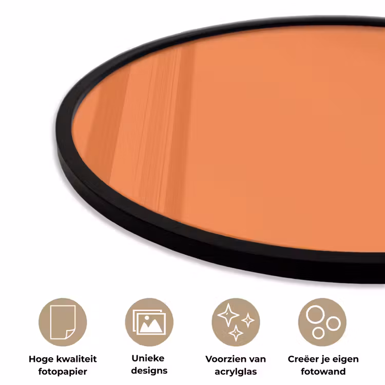 Ronde fotolijst - Burnt - Sienna - Oranje — 5