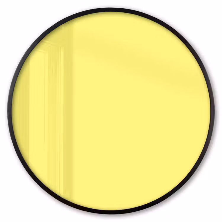 Ronde fotolijst - Buttery - Beige - Geel — 1