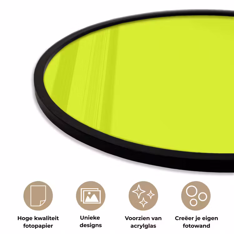 Ronde fotolijst - Electric - Lemon - Geel — 5