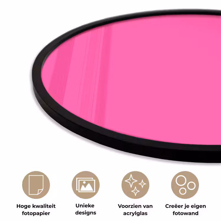 Ronde fotolijst - Electric - Magenta - Roze — 5