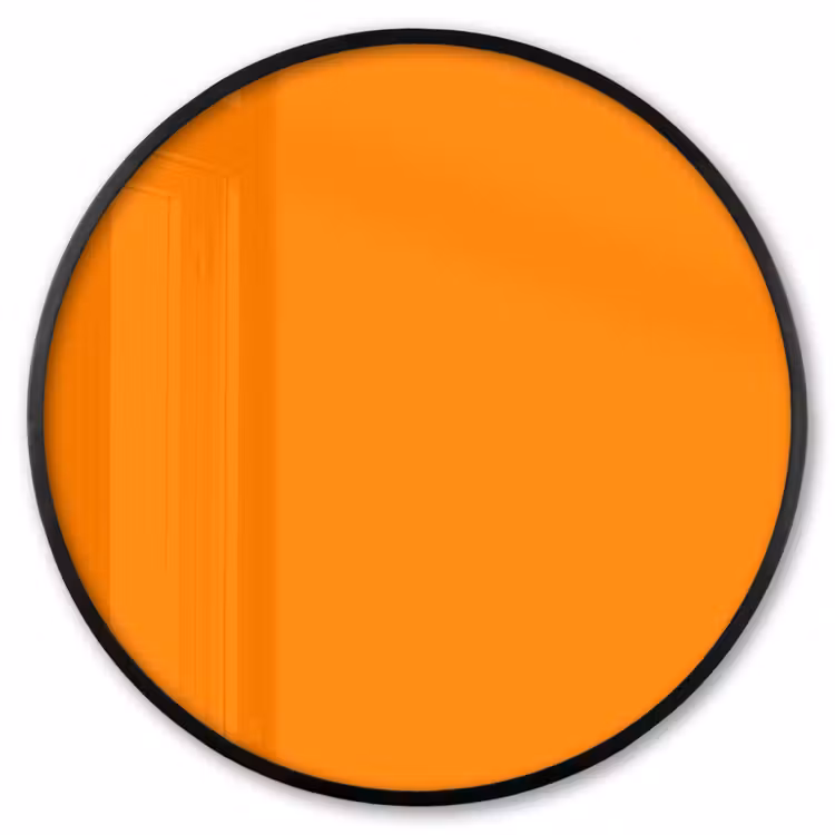 Ronde fotolijst - Marigold - Glow - Oranje — 1