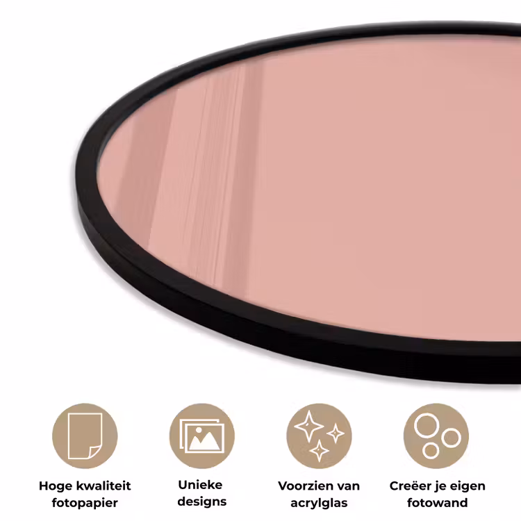 Ronde fotolijst - Muted - Salmon - Koraal — 5