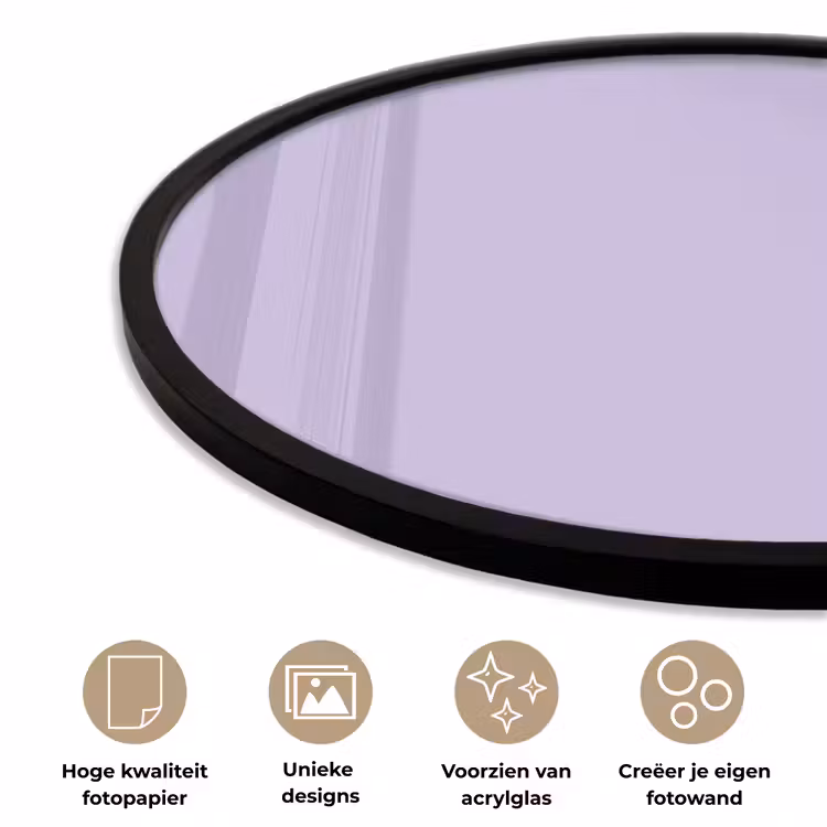 Ronde fotolijst - Pastel - Lilac - Paars — 5