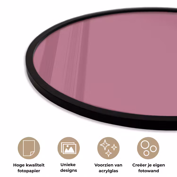 Ronde fotolijst - Berry - Roze -Pink — 5