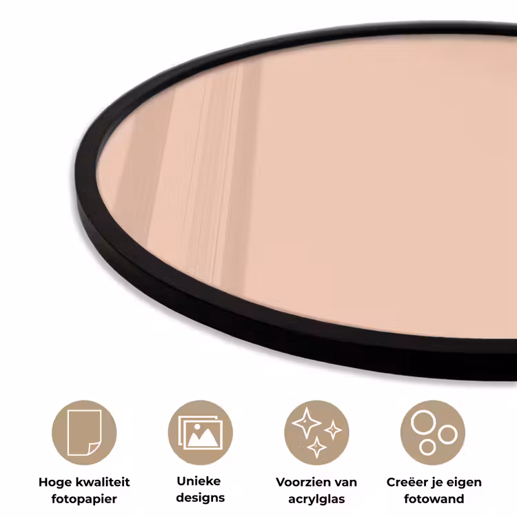 Ronde fotolijst - Blush - Terracotta - Nude — 5