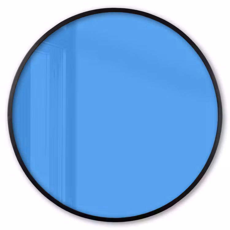 Ronde fotolijst - Bright - Azure - Blauw — 1