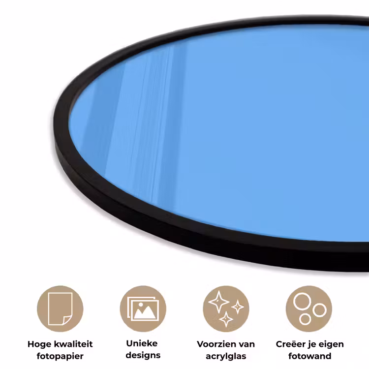 Ronde fotolijst - Bright - Azure - Blauw — 5