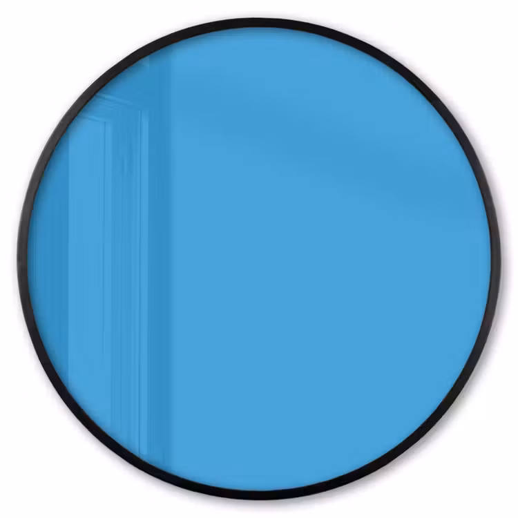 Ronde fotolijst - Cerulean - Breeze - Blauw — 1