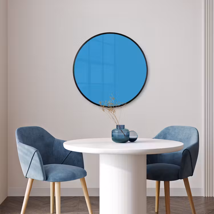Ronde fotolijst - Cerulean - Breeze - Blauw — 3