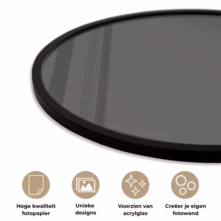 Ronde fotolijst - Charcoal - Grijs- Grey — 5
